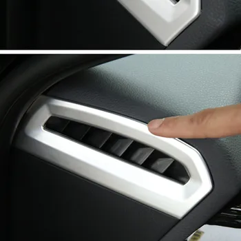 2 шт. Хромированная матово-серебристая накладка на вентиляционное отверстие для Toyota Camry 2017 2018 8th ABS Аксессуары для панели управления