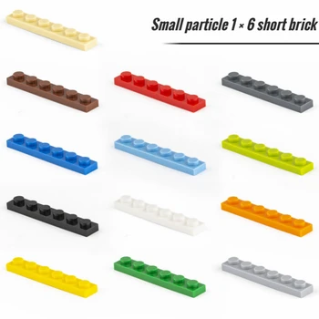 10шт Small Particle 3666 1x6 Пластинчатый строительный блок Плоские детали DIY Buildmoc Совместимая сборка Particle Креативные подарочные игрушки Brick