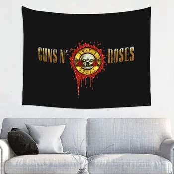 Guns N Rose Хэви-Метал Гобелен Хиппи Полиэстер Настенный Музыкальный Декор В Стиле Стимпанк Пляжный Коврик Мандала Гобелены