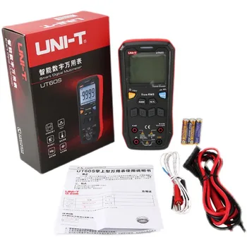 UNI-T UT60S Кнопка Цифрового Мультиметра с Истинным Эффективным Значением 9999 Отсчетов Переменного/Постоянного Напряжения, Измеритель Тока и Передача Данных по Bluetooth