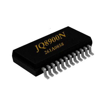 1шт JQ8900N ГОЛОСОВОЙ чип Воспроизведение голосовой микросхемы Воспроизведение микросхемы Модуль управления последовательным портом MP3 24-контактный JQ8900N 25L32 8002A