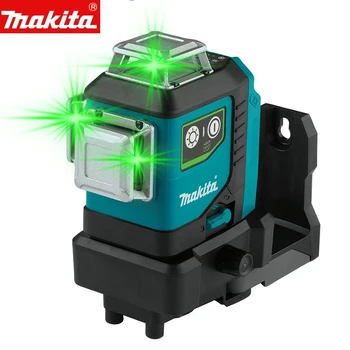 Makita 12-Линейный Лазерный Уровень 12V MAX CXT XPT Литий-Ионный Самовыравнивающийся 360 ° 3-Плоскостной Зеленый Лазерный Измерительный Прибор SK700GD