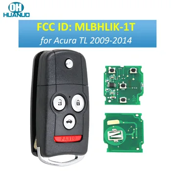 Дистанционный брелок с 4 кнопками для-Honda/-Acura TL 2009-2014 FCC ID: MLBHLIK-1T, 2500A-HLIK1T, HLIK-1T, HLIK-1R, 35113-TL0-A10