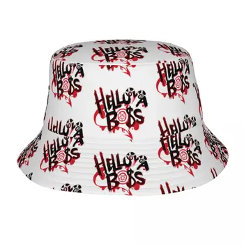 Женская шляпа Боб, Пляжная Шляпная одежда Helluva Boss, Упаковываемая Походная Рыбацкая Кепка, Аниме-Панама, Идея подарка на День Рождения