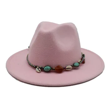 Мужская и женская новая модная фетровая шляпа в стиле ретро, праздничная шляпа для элегантной леди, джазовая шляпа для джентльмена, размер 56-58 см