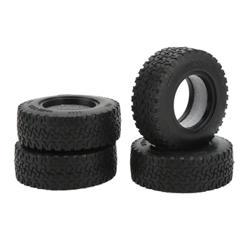 Шины для радиоуправляемых автомобилей Черные 1,55-дюймовые шины из мягкой резины для радиоуправляемых автомобилей