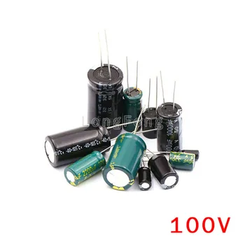 50ШТ 100V33uF 33uF 100V Вставляемый алюминиевый электролитический конденсатор