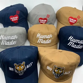 2023ss Вышивка HUMAN MADE Шляпа Кепки S Мужчины Женщины Топ-версия Бейсболки Для Скейтборда HUMAN MADE Кепки S