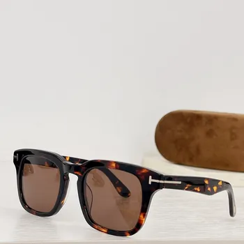 Новые солнцезащитные очки tom FT0751-P для мужчин Ford брендовая дизайнерская обувь черный пилот модные пляжные солнцезащитные очки фестиваль óculos de sol feminino box
