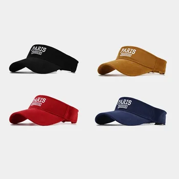 Модные кепки Ins с пустым верхним козырьком, вышитые буквами, высококачественные мужские и женские летние солнцезащитные козырьки