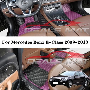 Автомобильные Коврики Для Mercedes Benz W212 E-Class 2009-2013 Ковры На Заказ Кожаный Ковер Водонепроницаемые Аксессуары