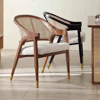Скандинавское кресло для отдыха в спальне, Креативный Минималистичный Деревянный офисный стул, дизайн комнаты, мебель для ресторана Muebles Para El Hogar