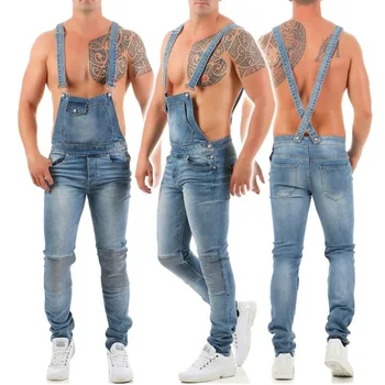 Мужские подтяжки S-3xl, комбинезон, Джинсы, Весенне-осенняя мужская уличная одежда, джинсовый комбинезон, брюки