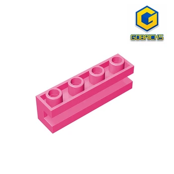 Модифицированный кирпич Gobricks GDS-1193 размером 1 x 4 с пазом, совместимый с детскими развивающими строительными блоками lego 2653 