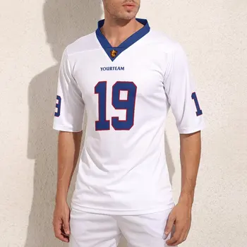Индивидуальные белые футбольные майки New York № 19 для мужчин, винтажные футболки для регби, Спортивная одежда для команды по индивидуальному заказу, рубашки для регби