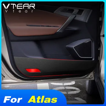Vtear для Geely Atlas Emgrand NL-3 Proton X70 автомобильная антиударная наклейка из углеродного волокна коврик для двери против царапин аксессуары для укладки авто