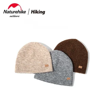 Новая уличная однослойная вязаная шапка Naturehike, осень и зима, удобная для кожи, теплая шерстяная шапочка с фиксатором температуры