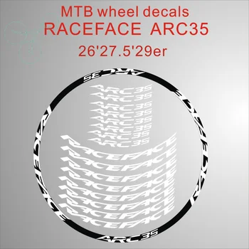 2 колеса/комплект RACEFACE ARC35 MTB наклейки на обод, набор велосипедных колес, наклейка на обод, декоративная пленка, аксессуары для велосипедов
