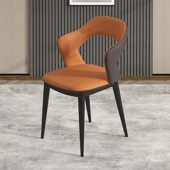 Обеденные стулья желтого цвета с мягкой обивкой, современное роскошное эргономичное кресло для спальни, мебель для кухни Nordic Party Muebles Para El Hogar
