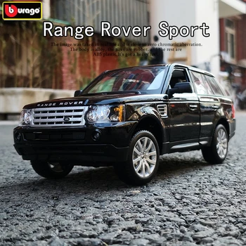 Bburago 1:18 Land Rover Range Rover Спортивный Внедорожник Модель Автомобиля Из Сплава, Отлитая под давлением Металлическая Игрушка Внедорожник Коллекция Моделей Автомобилей Детский Подарок