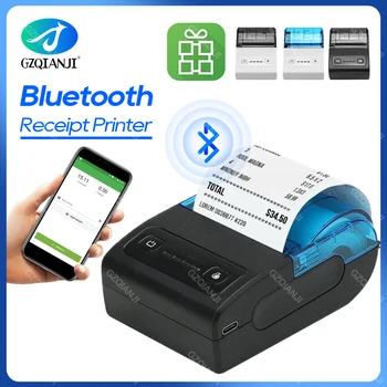 Мини Bluetooth Термопринтер Для Купюр Беспроводной Переносной 58 мм Чековый Принтер Loyverse POS Бесплатное приложение SII на Android Самый дешевый