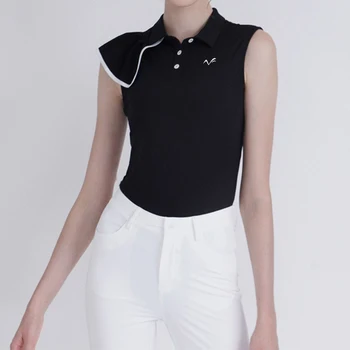 2023 Гольф одежда Женская летняя футболка с коротким рукавом досуг на свежем воздухе дышащий быстрого высыхания высокое качество без рукавов рубашка поло