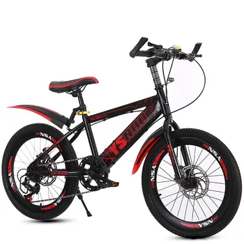 Детский горный велосипед с регулируемой скоростью вращения, колесо со спицами из алюминиевого сплава, ступица из высокоуглеродистой стали, легкая рама, держатель для чайника