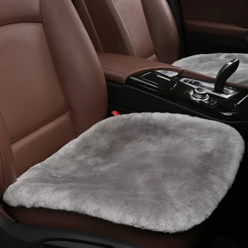 Роскошный чехол для автокресла из овчины для женщин и девочек, розовый, Аксессуары для оформления интерьера автомобиля для Audi Honda Toyota Nissan BMW