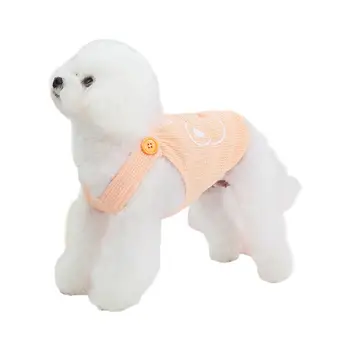 Жилет для домашних животных Модная рубашка для собак тонкой работы с рисунком медведя из мультфильма, блузка для домашних собак, топ для повседневной носки