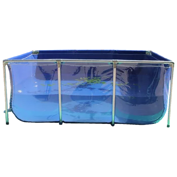 Высококачественный брезентовый аквариум с рыбками, детский бассейн, пруд с водой + Высокопрочный кронштейн из нержавеющей стали улучшенного типа
