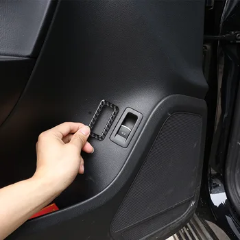 Наклейка на рамку переключателя заднего багажника в стиле углеродного волокна, пригодная для Volkswagen VW Touareg 2011-2018, Автоаксессуары