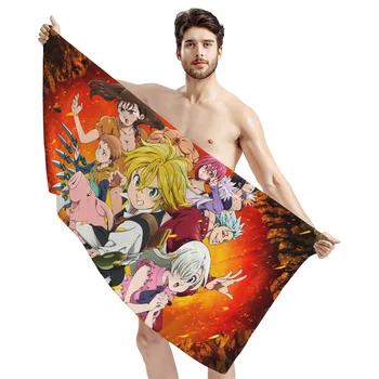 Впитывающее Удобное Спортивное полотенце Для мальчиков из японского аниме 