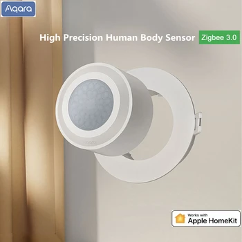 2022 Новый высокоточный датчик движения человеческого тела Aqara Zigbee 3.0, работающий с концентратором Smart Home Gateway Hub Для Apple HomeKit