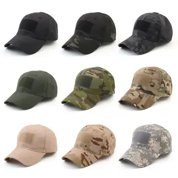 Военные бейсболки Камуфляжные Тактические армейские солдатские Боевые пейнтбольные Регулируемые Летние солнцезащитные шляпы Snapback Мужчины Женщины