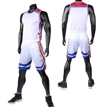 Высококачественные Новые мужские баскетбольные майки, комплекты для студенческой команды, спортивный тренировочный костюм, одежда, Дышащая мужская форма, спортивный костюм с принтом