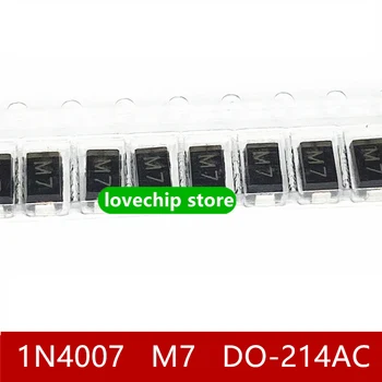 100ШТ оригинальный чип M7diode patch 1N4007 шелкография: Выпрямительный диод M7 SMA 1A DO-214AC