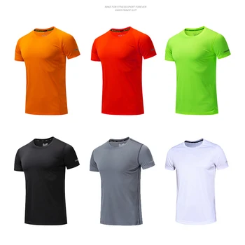 Спортивные футболки с мужскими рукавами, Быстросохнущая легкая дышащая короткая одежда, удобная спортивная рубашка для фитнеса, быстросохнущая рубашка для бега