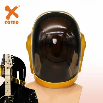 XCOSER Daft Punk Guy-Manuel Полный Головной Шлем Из Смолы Для Косплея, Маска, Костюм, Реквизит, Коллекции, Ролевые Игры Для Взрослых