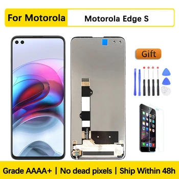 6,7-дюймовый оригинальный ЖК-дисплей для Motorola Moto Edge S, ЖК-дисплей с сенсорным экраном, дигитайзер, замена для Motorola Moto Edge S LCD
