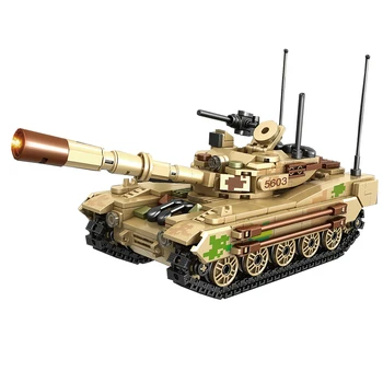 2022 Вторая мировая война WW2 Армия Военные Солдаты Городская полиция SWAT VT-4 Основная модель боевого танка Строительные блоки Кирпичи Детские игрушки
