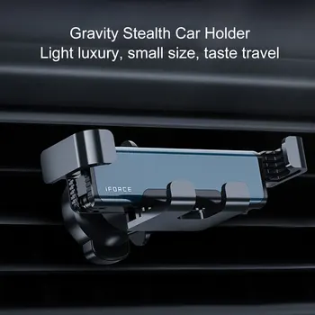 Крепление для телефона в автомобиль Держатель телефона гравитационное крепление для мобильного телефона Iphone Xiaomi Huawei автомобильный зажим для воздухоотвода аксессуары